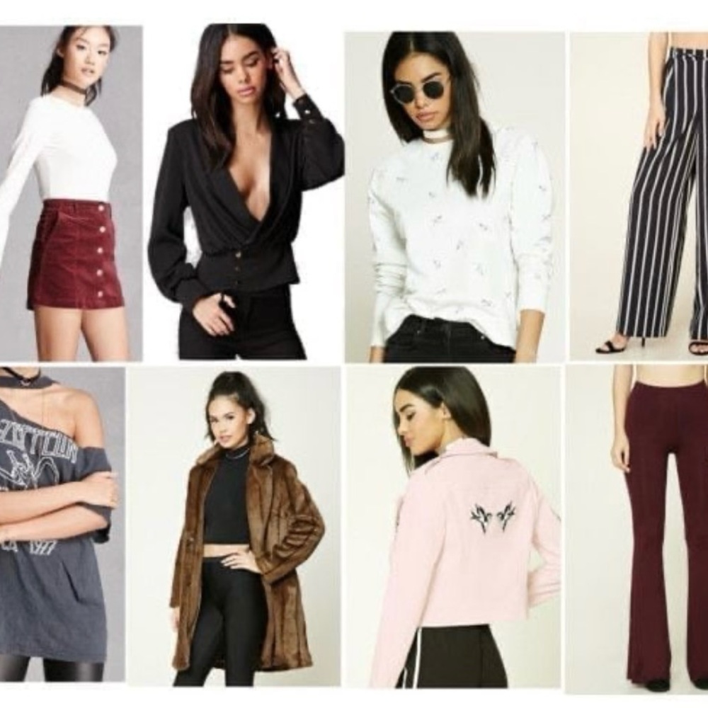BUNDLE 100 pieces of assorted clothing ranging from XS-L